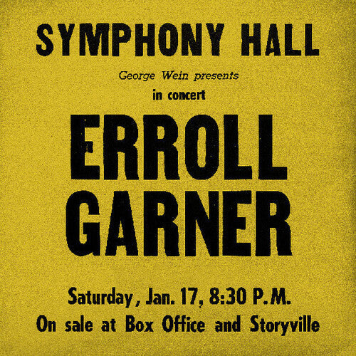 Erroll Garner: Symphony Hall Concert ( Vinyl )