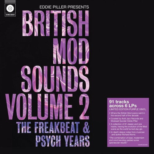 Various Artists: Eddie Piller Presents British Mod Sounds Of The 1960s Volume 2: The Freakbeat & Psych Years / Various - 6LP Boxset on 140-Gram Purple Colored Vinyl ( Vinyl )
