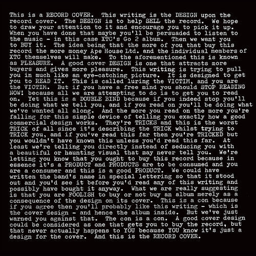 XTC: GO2 - 200gm Vinyl ( Vinyl )