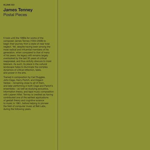 James Tenney: Postal Pieces ( Vinyl )