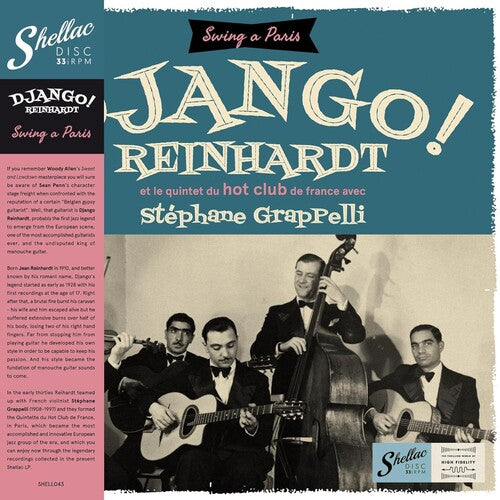 Django Reinhardt: Et Le Quintet Du Hot Club De France Avec Stephane Grapelli ( Vinyl )
